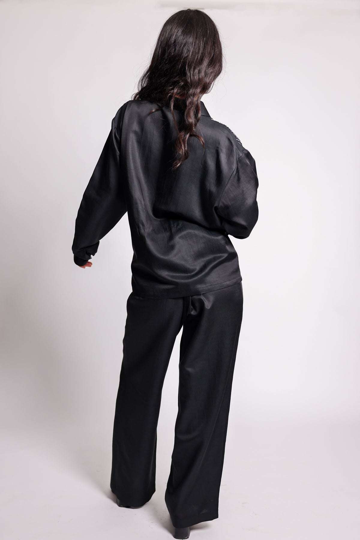 Black Embroidered Shirt & Pants