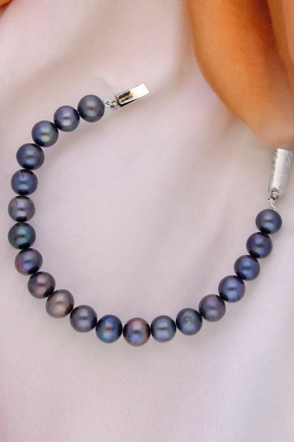 Buy Black Freshwater Pearl Bracelet for women by J Pearls online available at scrollnshops