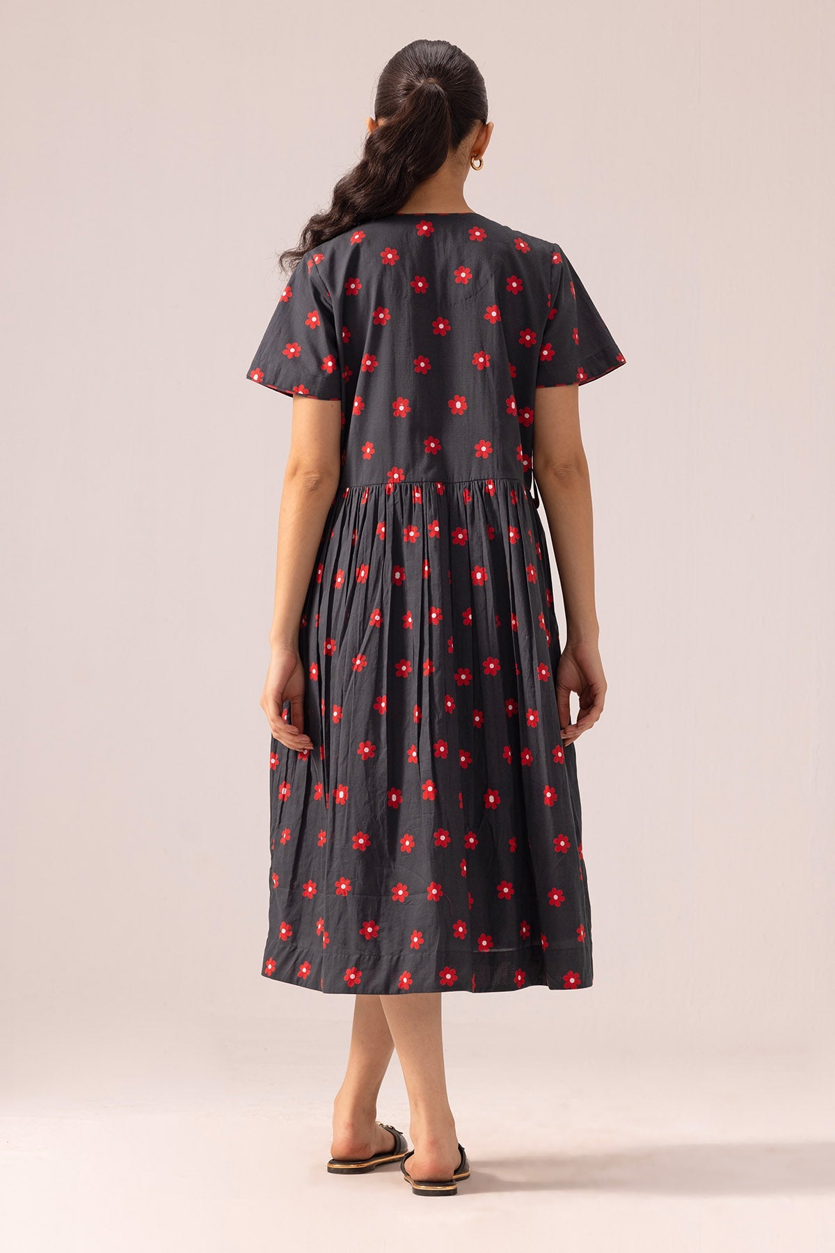 Buy Black Front Opening Maxi Dress By Label Shreya Sharma For Women Online at ScrollnShops