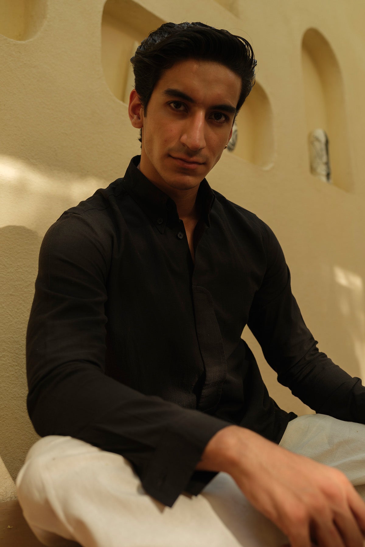 Black Full Sleeves Organic Shirt