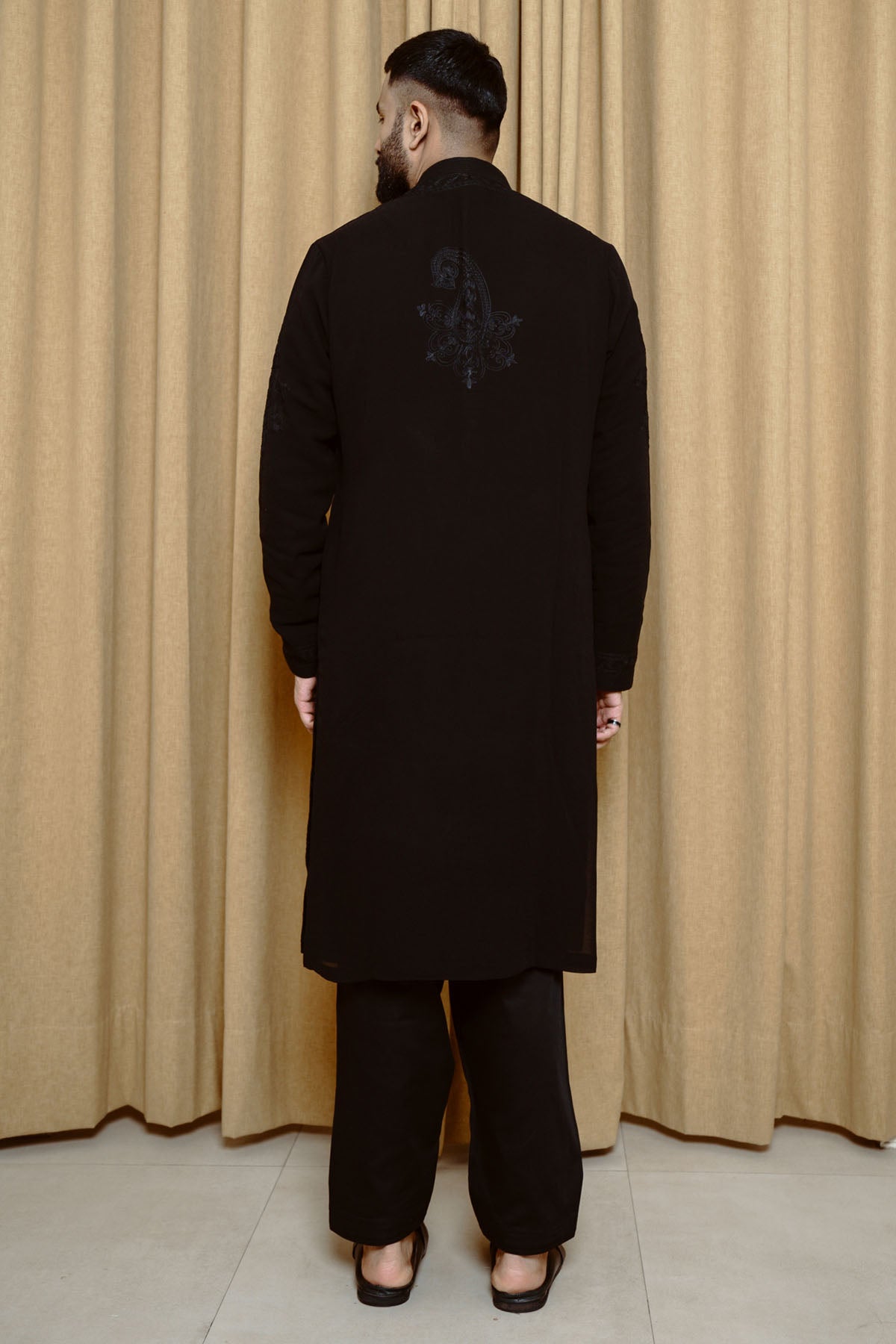 Black Georgette Kurta & Salwar