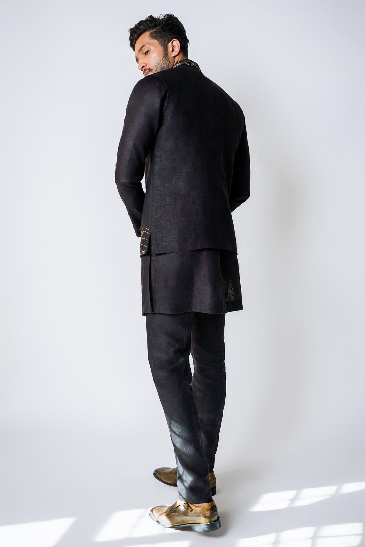 Black Gold Metal Disk Bundi Set