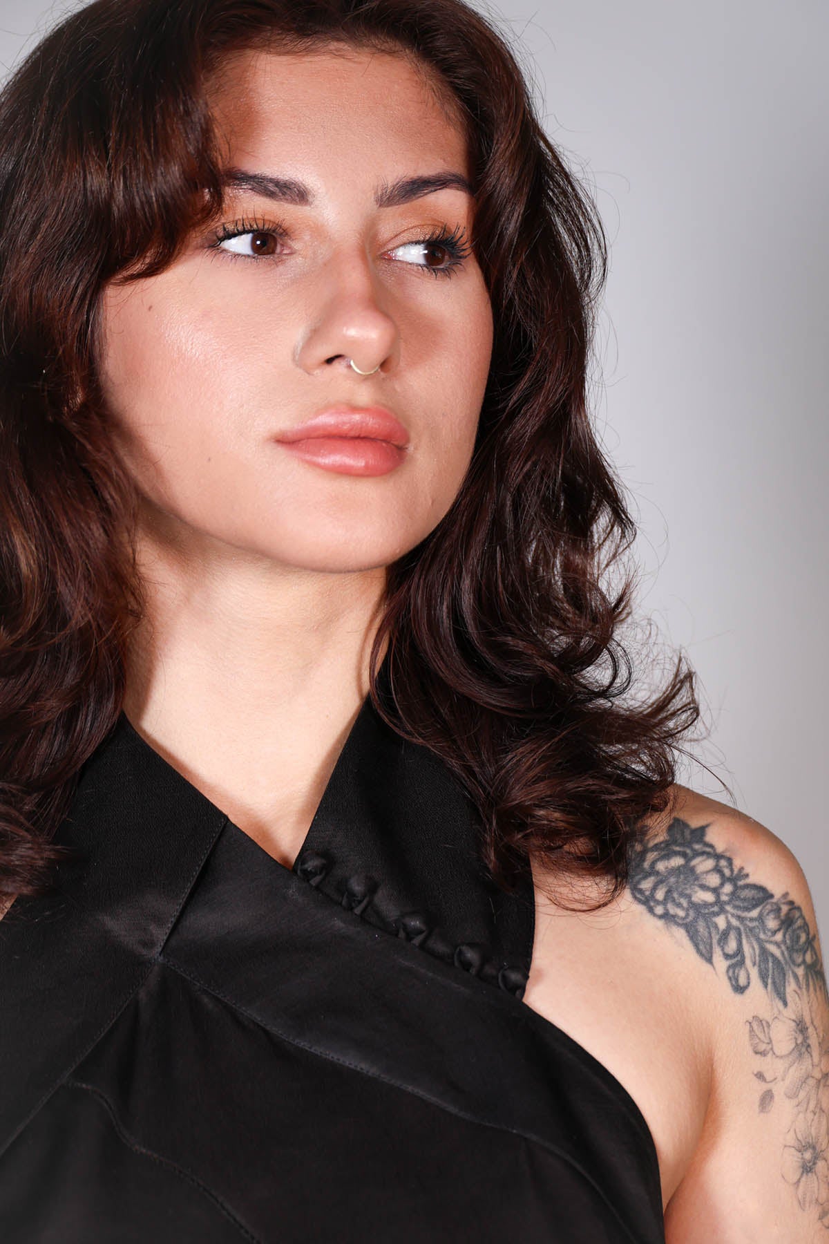 Black Halter Neck Backless Top