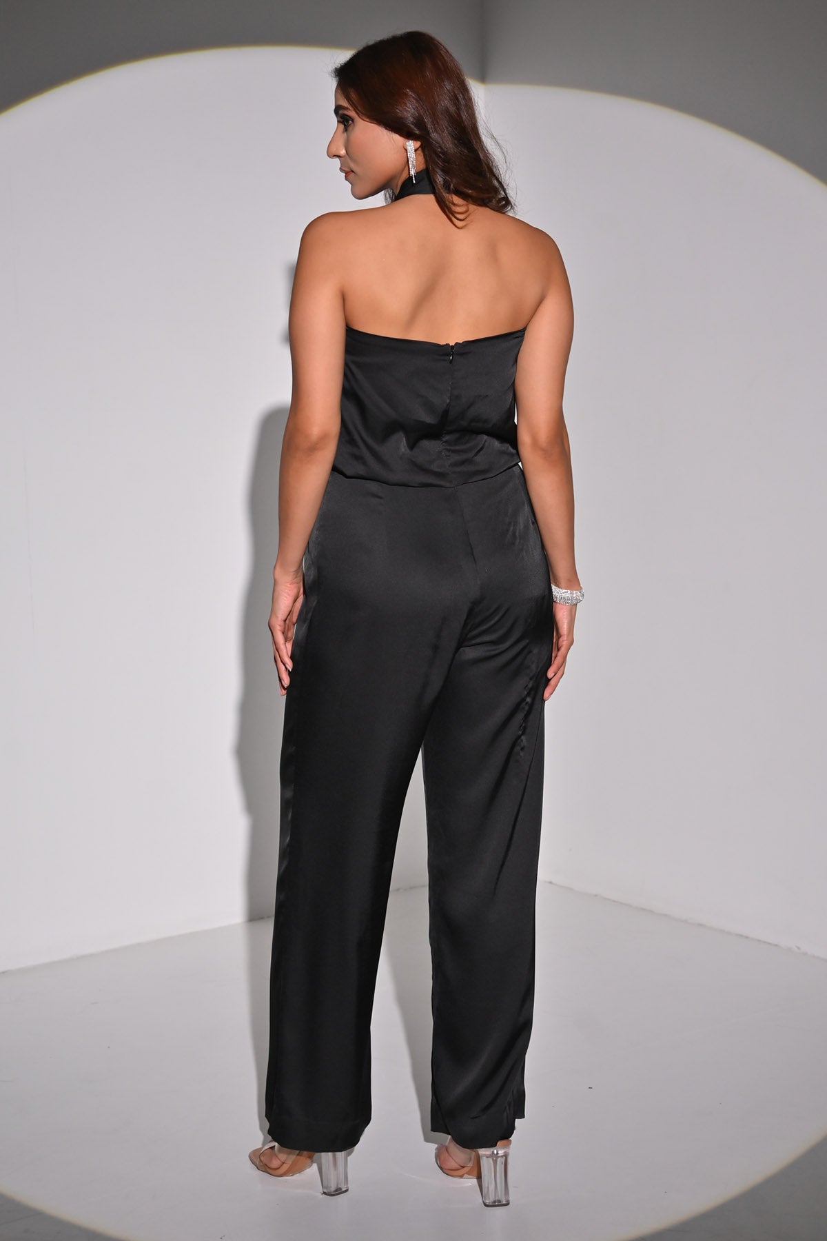 Black Halter Neck Jumpsuit
