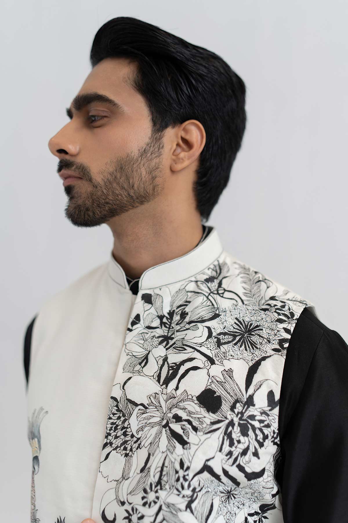 Black Hand Painted Bundi Set