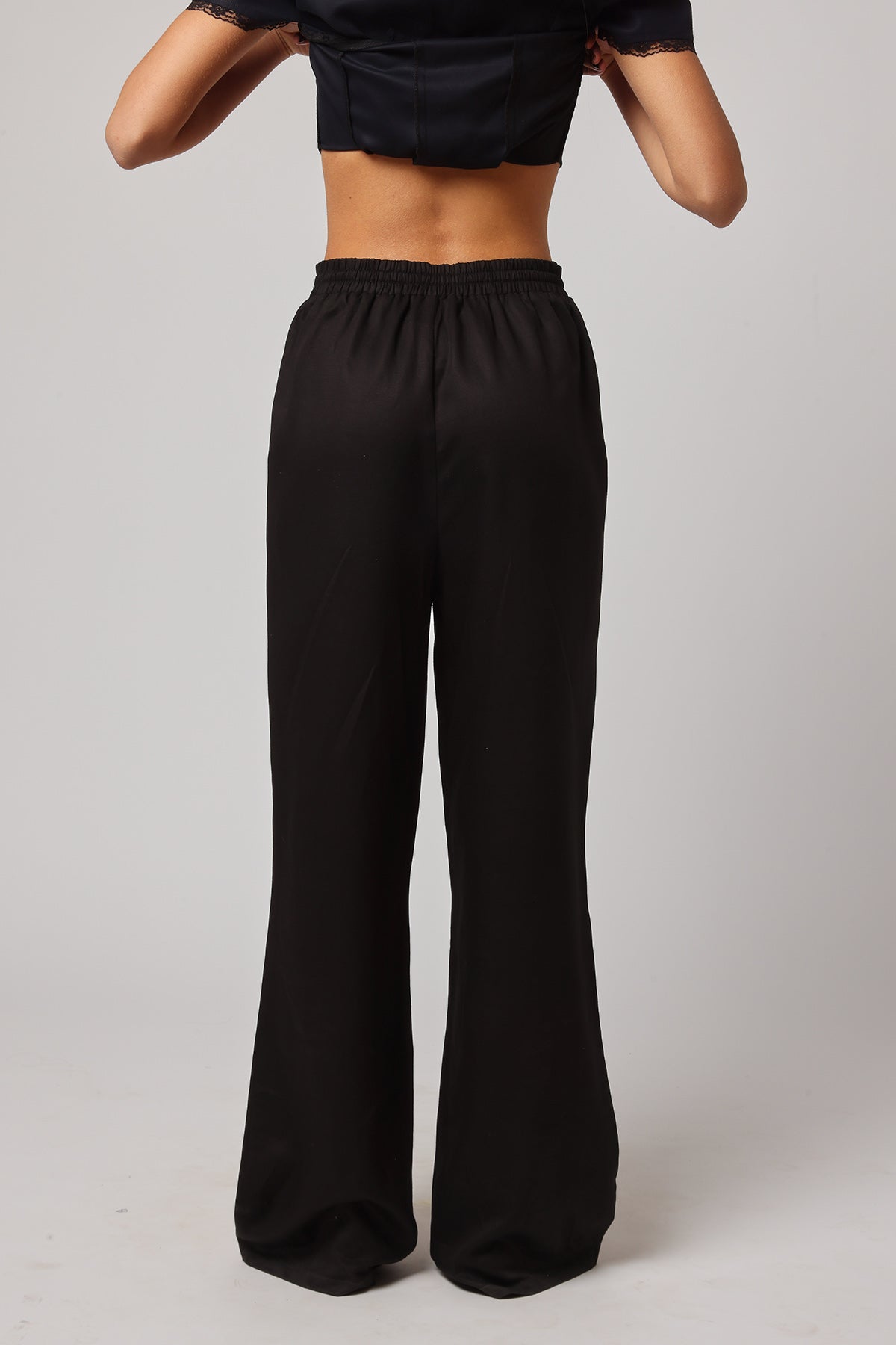 Black High-Waisted Trousers