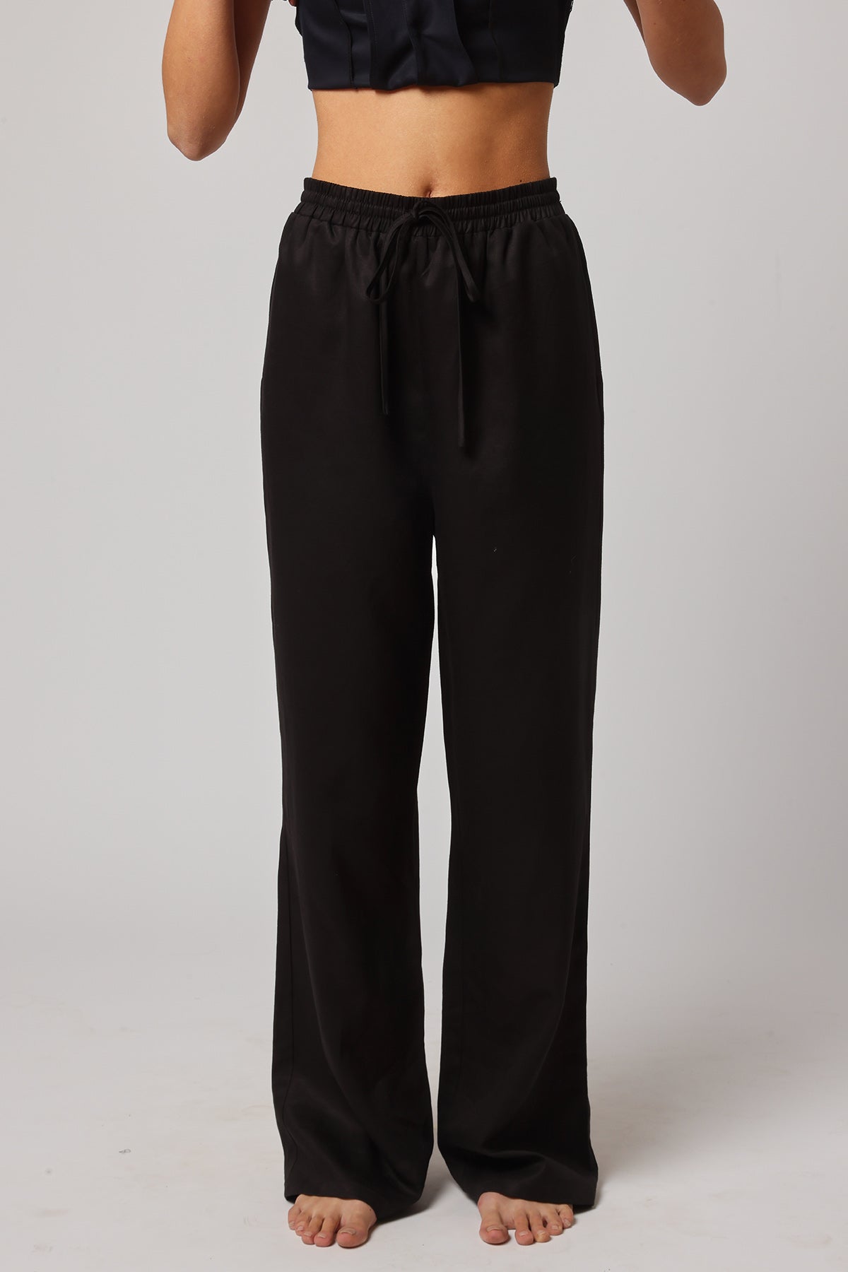 Buy Black High-Waisted Trousers by Ashita Fernandes for Women online at ScrollnShops