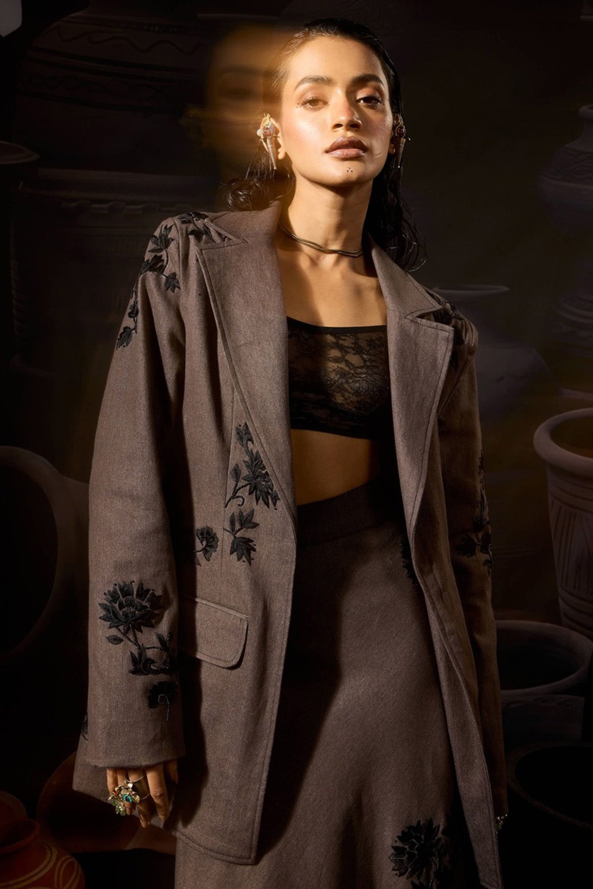 Black Lace Crafted Fit Bralette