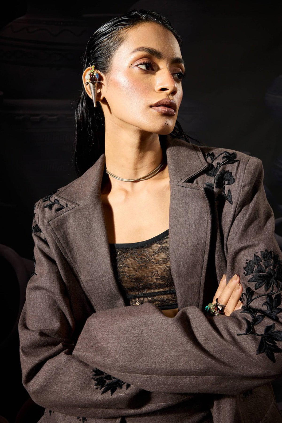 Black Lace Crafted Fit Bralette