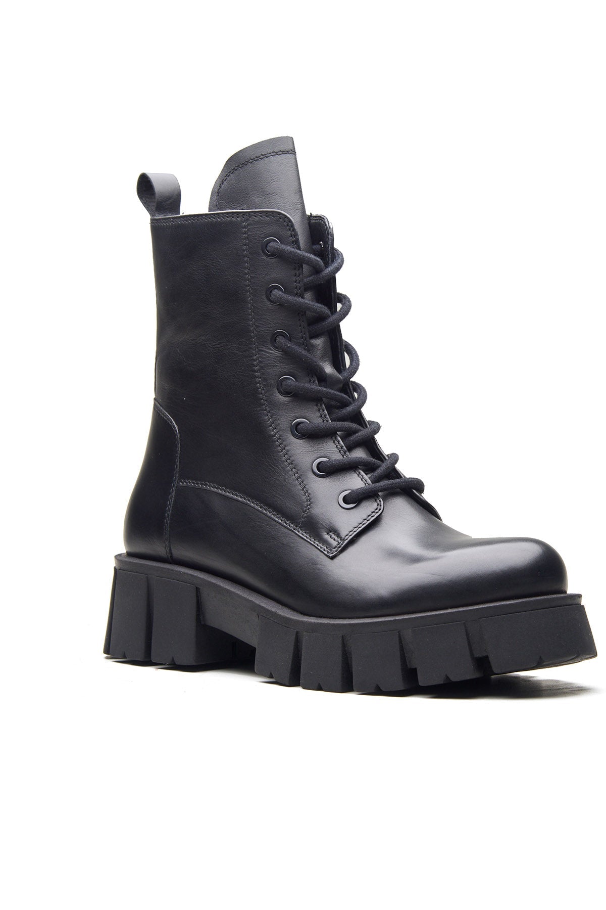 Buy Black Lace Up Comfortable Boots by Dang Shoes for women online at ScrollnShops