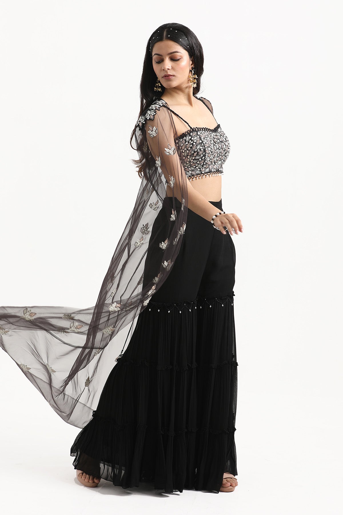 Black Mirror Work Sharara Set