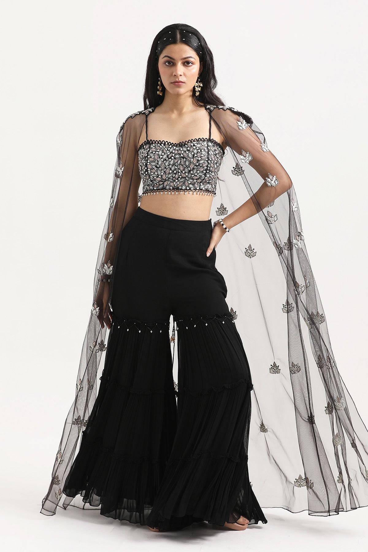 Black Mirror Work Sharara Set