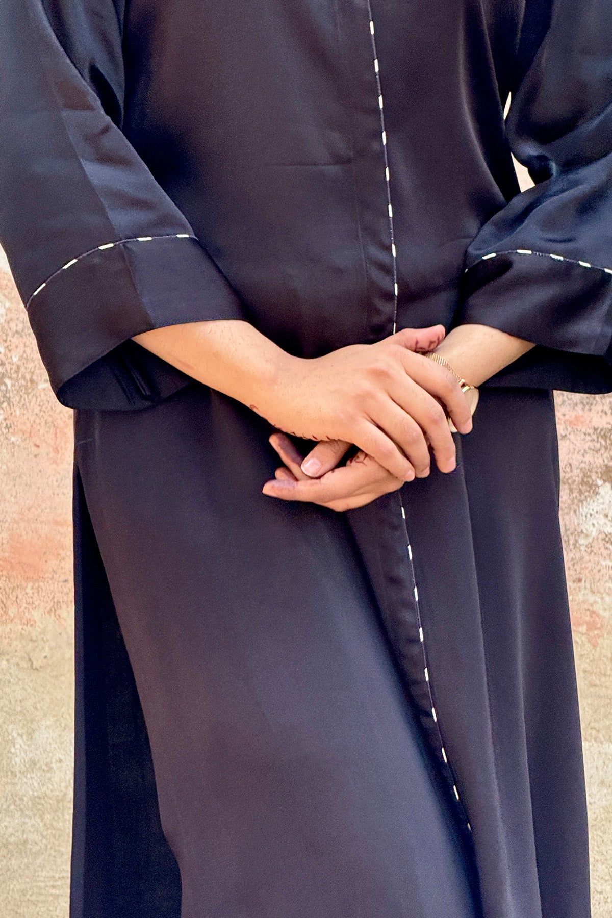 Black Modal Long Kurta & Pants