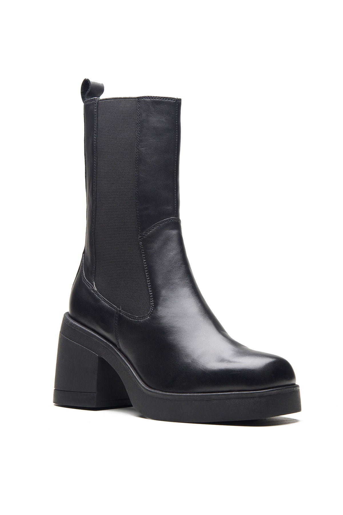 Buy Black Nappa Leather Ankle Boots by Dang Shoes for women online at ScrollnShops