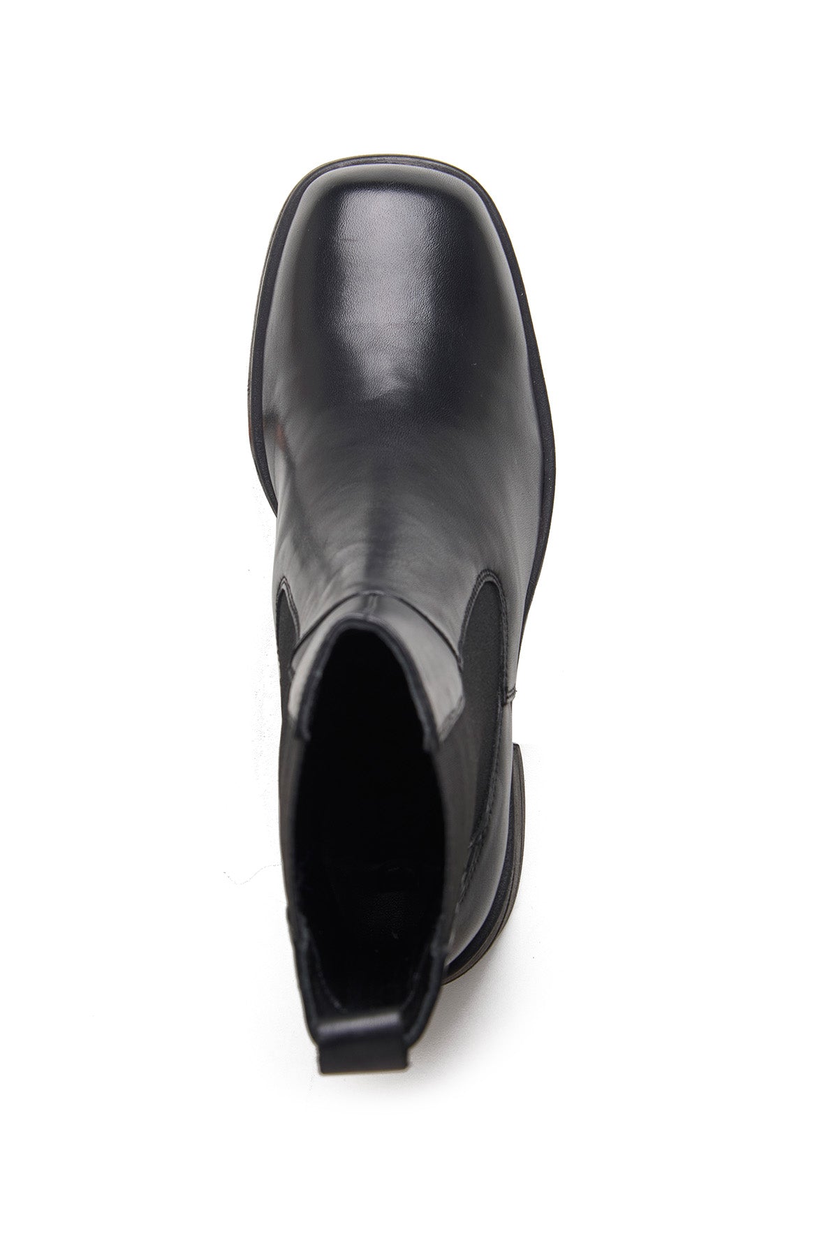 Black Nappa Leather Ankle Boots