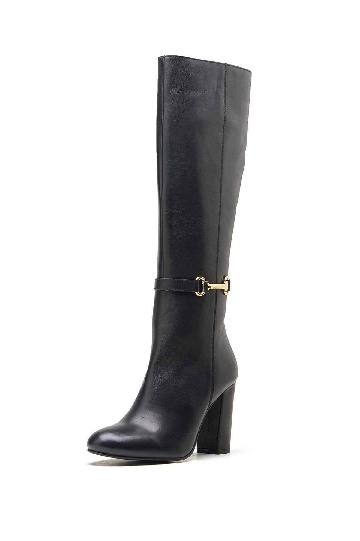 Buy Black Nappa Leather Long Boots by Dang Shoes for women online at ScrollnShops