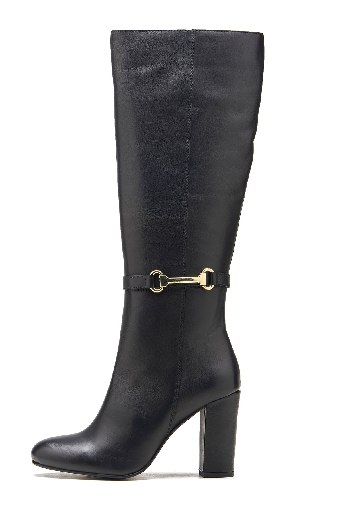 Black Nappa Leather Long Boots