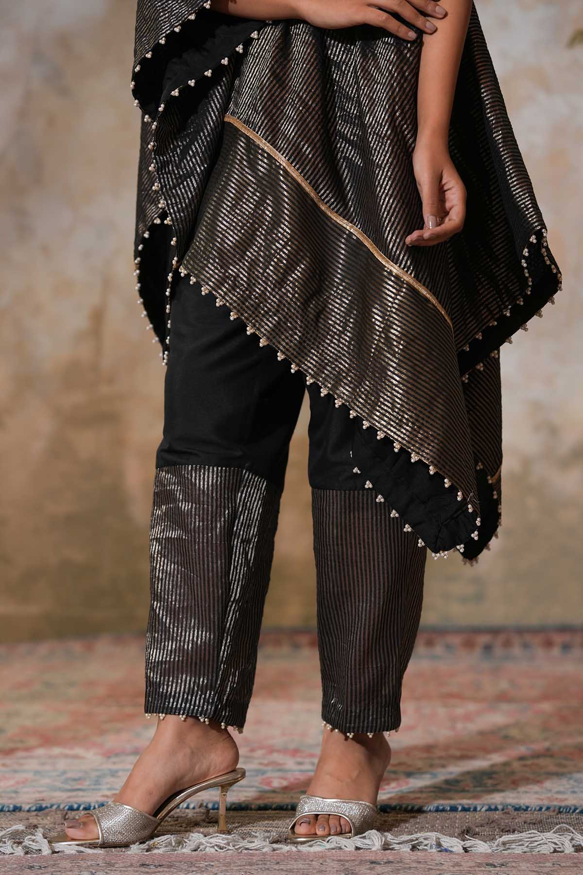 One Shoulder Kaftan & Pants