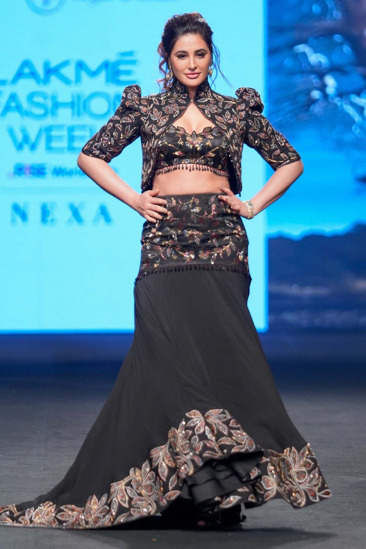 Buy Black Patchwork Indo-Western Set by Sejal Kamdar for women online at ScrollnShops