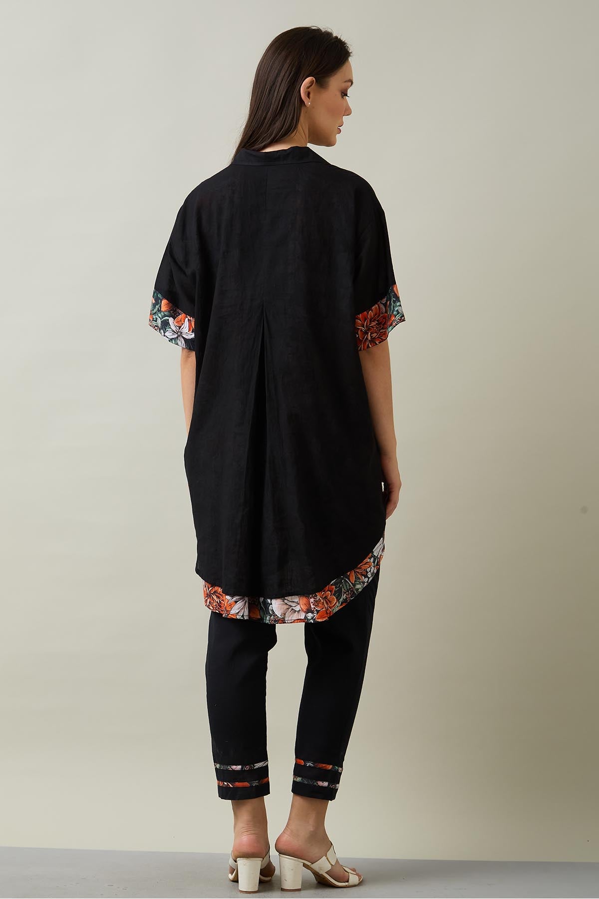 Black Pure Cotton Shirt & Pants
