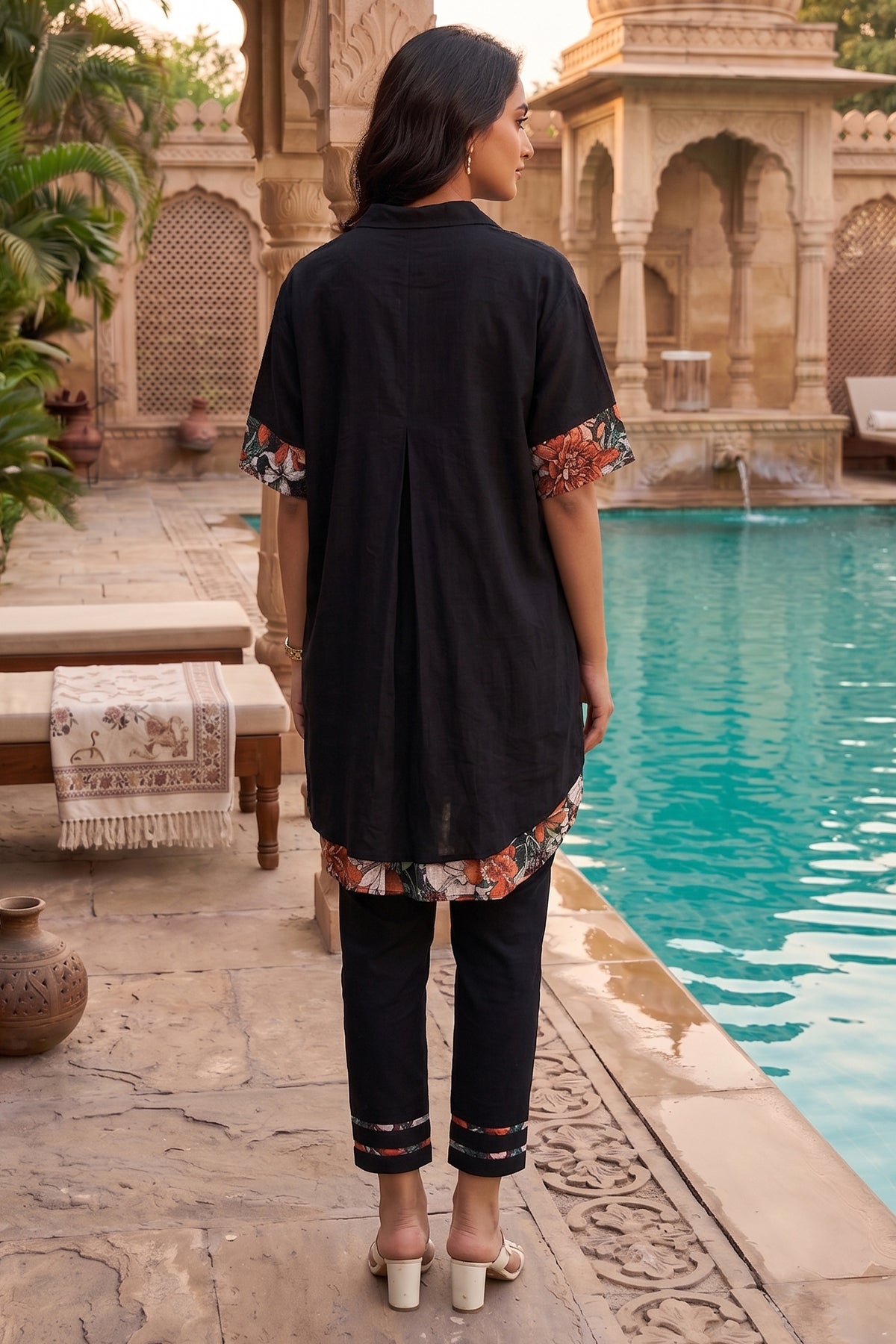 Pure Cotton Black Shirt & Pants