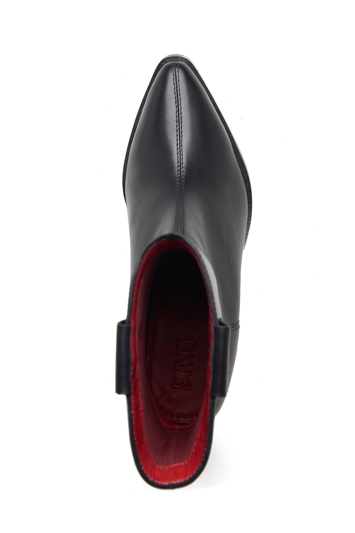 Black & Red Nappa Leather Boots