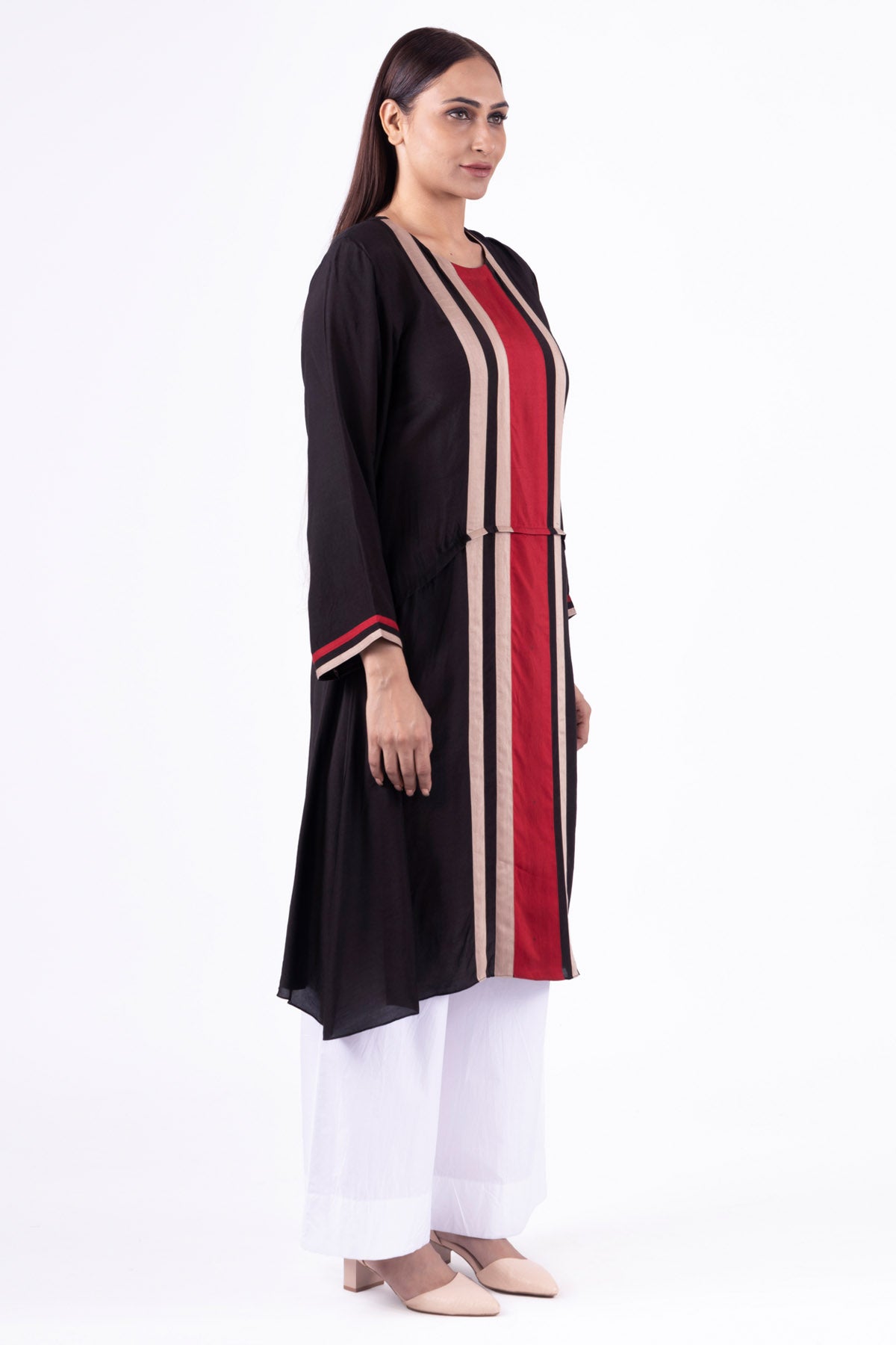 Black Round Neck Kurta & Pants