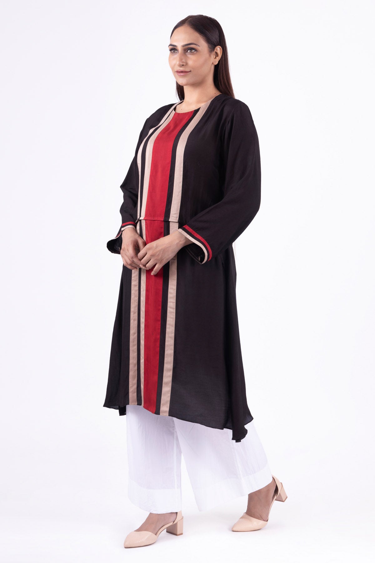 Black Round Neck Kurta & Pants