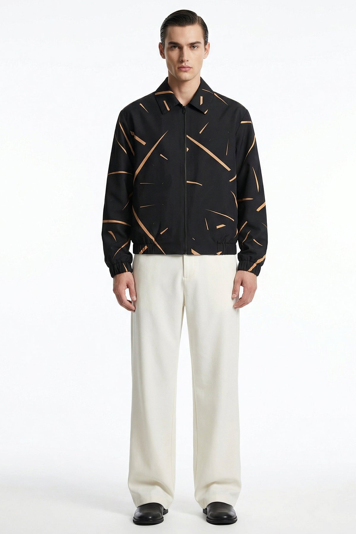 Buy Black Satin Detailing Jacket for men by Tezhhomayaa online available at scrollnshops