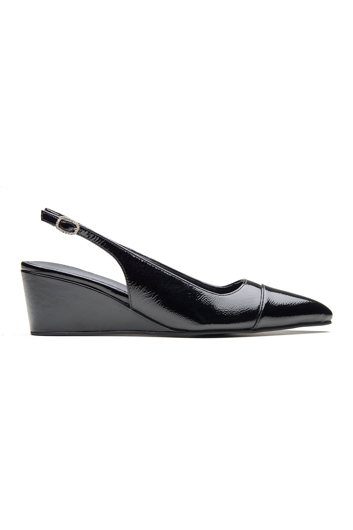 Black Shine Patent Leather Heels