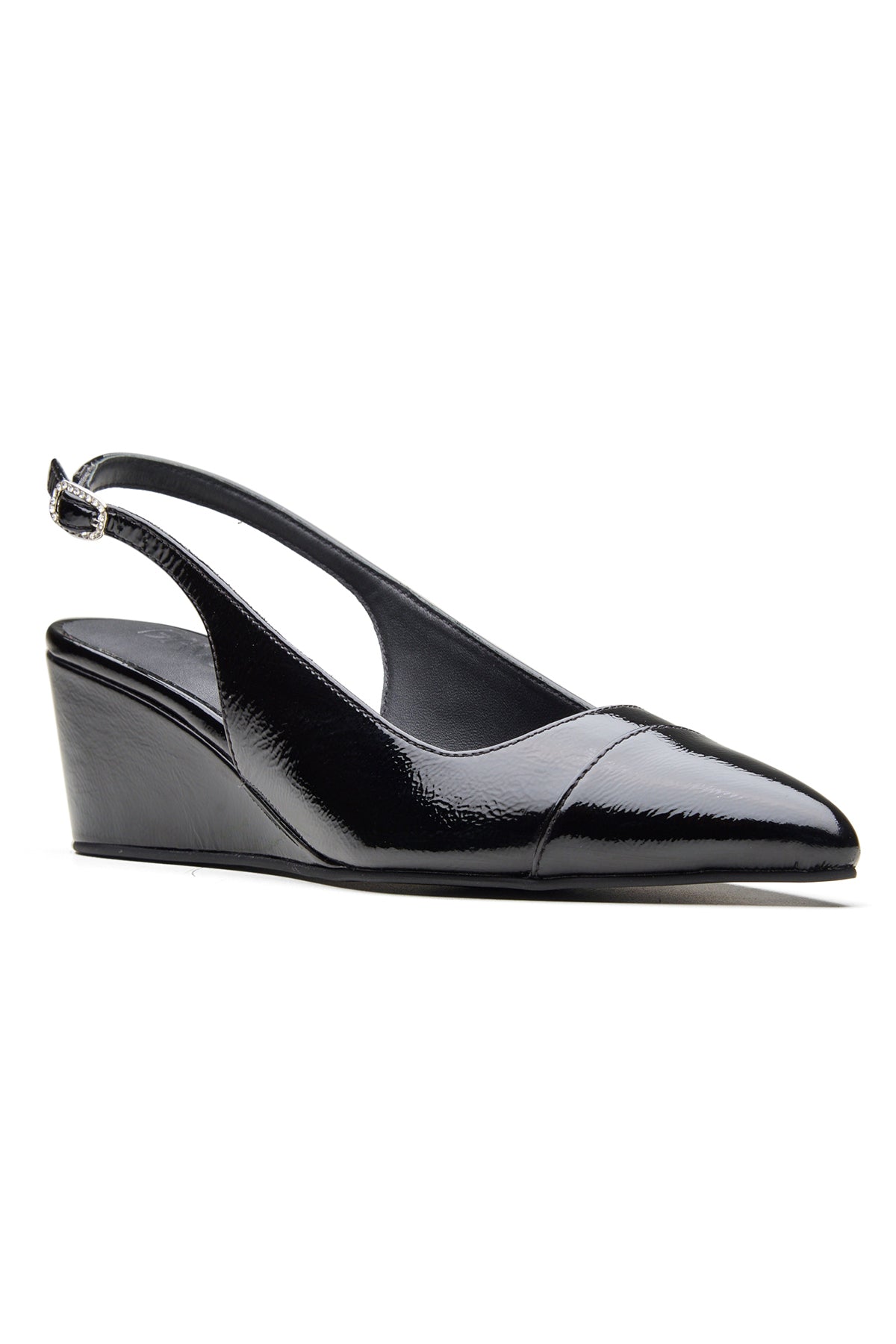 Buy Black Shine Patent Leather Heels by Dang Shoes for Women online at ScrollnShops