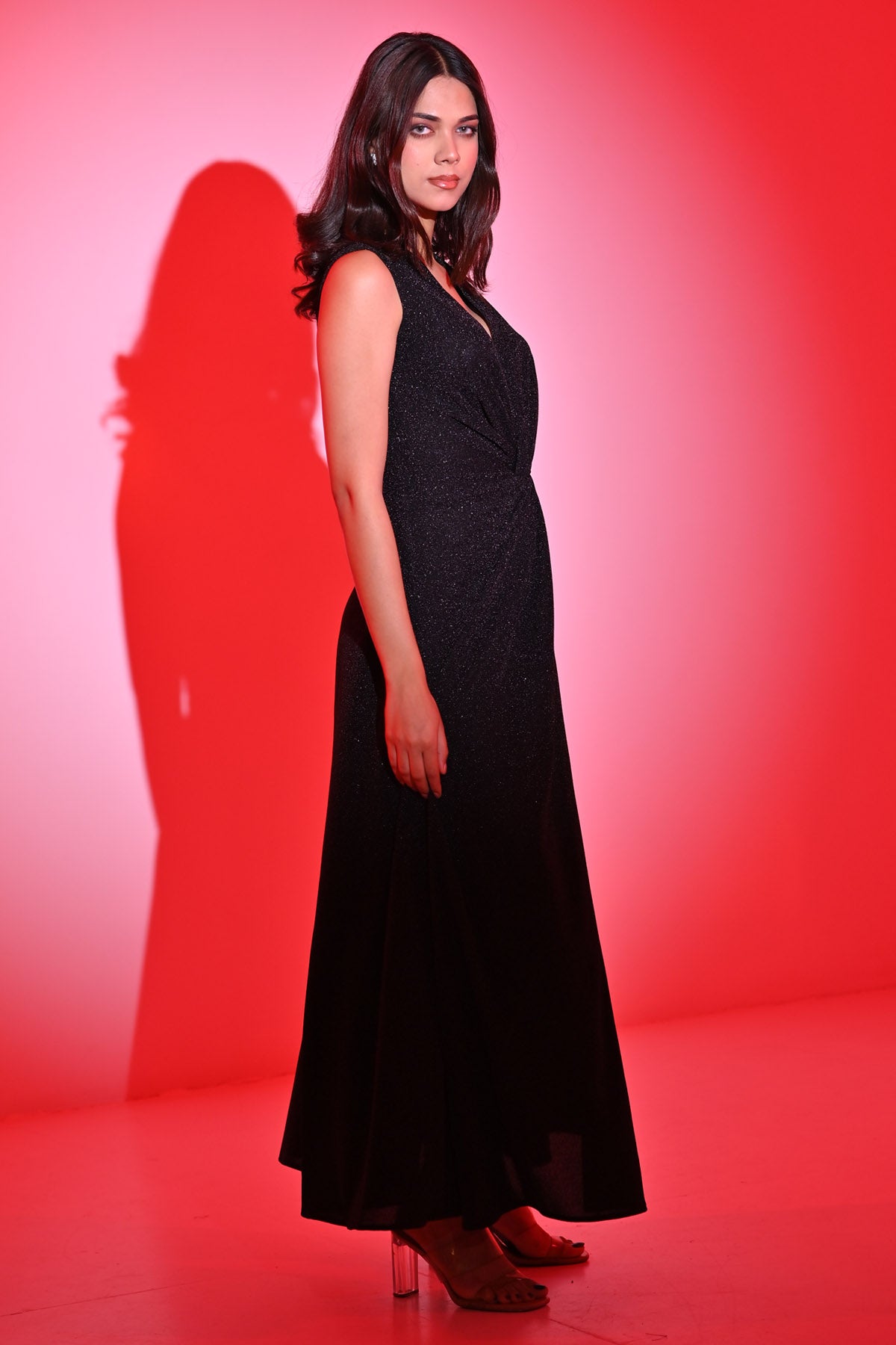 Black Sleeveless Maxi Dress