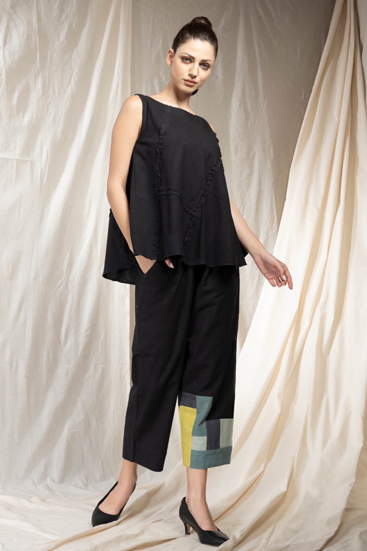 Black Sleeveless Top & Pants
