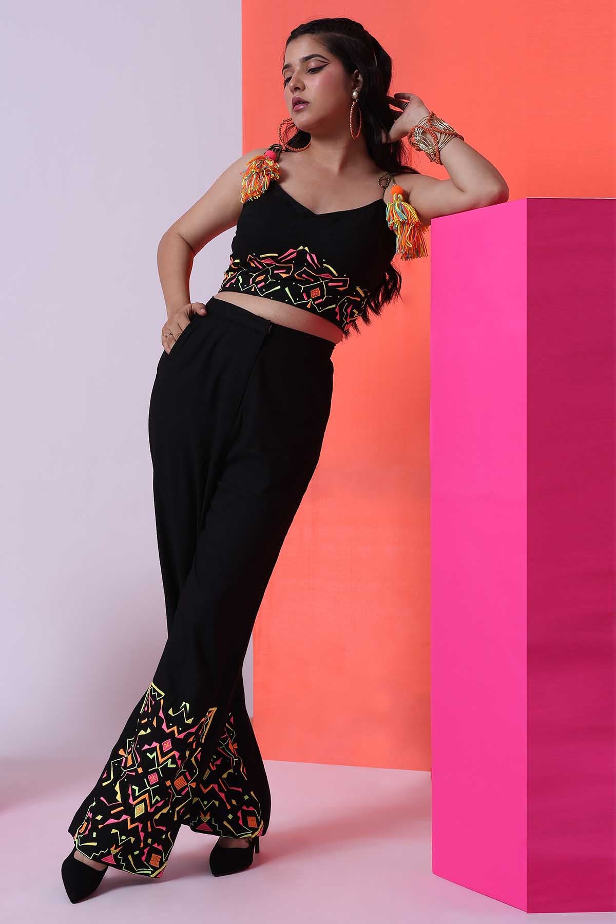 Black Sleeveless Top & Trousers