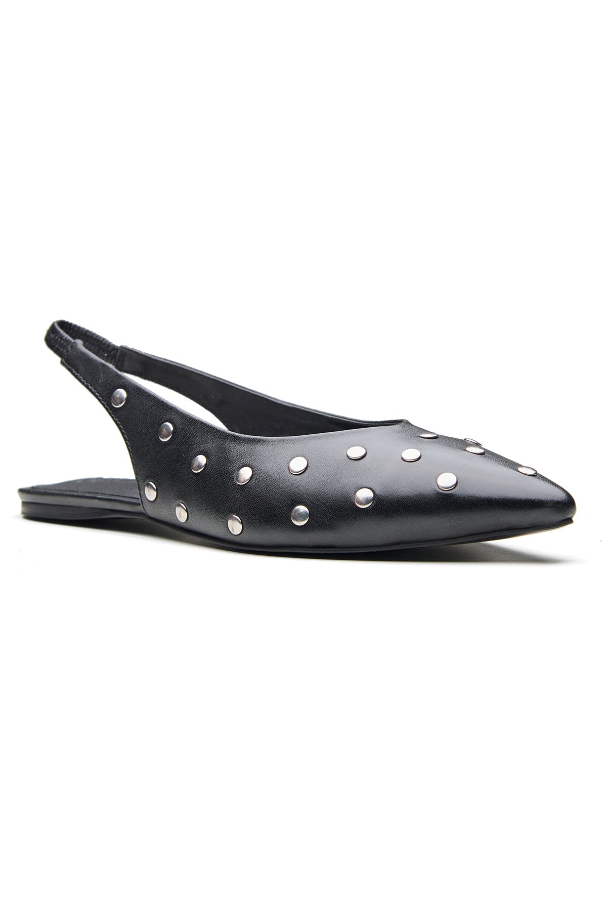 Buy Black Studded Ballerina Flats by Dang Shoes for Women online at ScrollnShops
