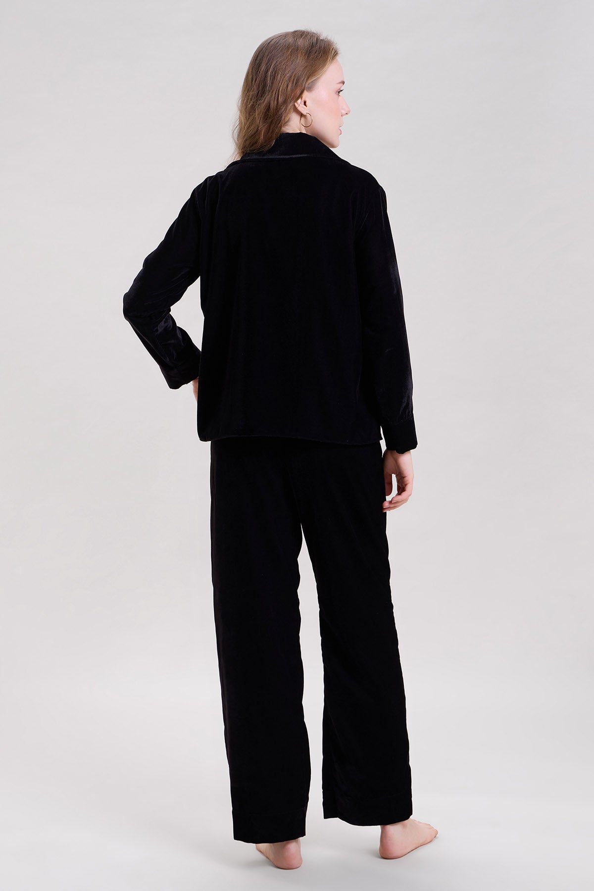 Black Velvet Shirt & Pyjama