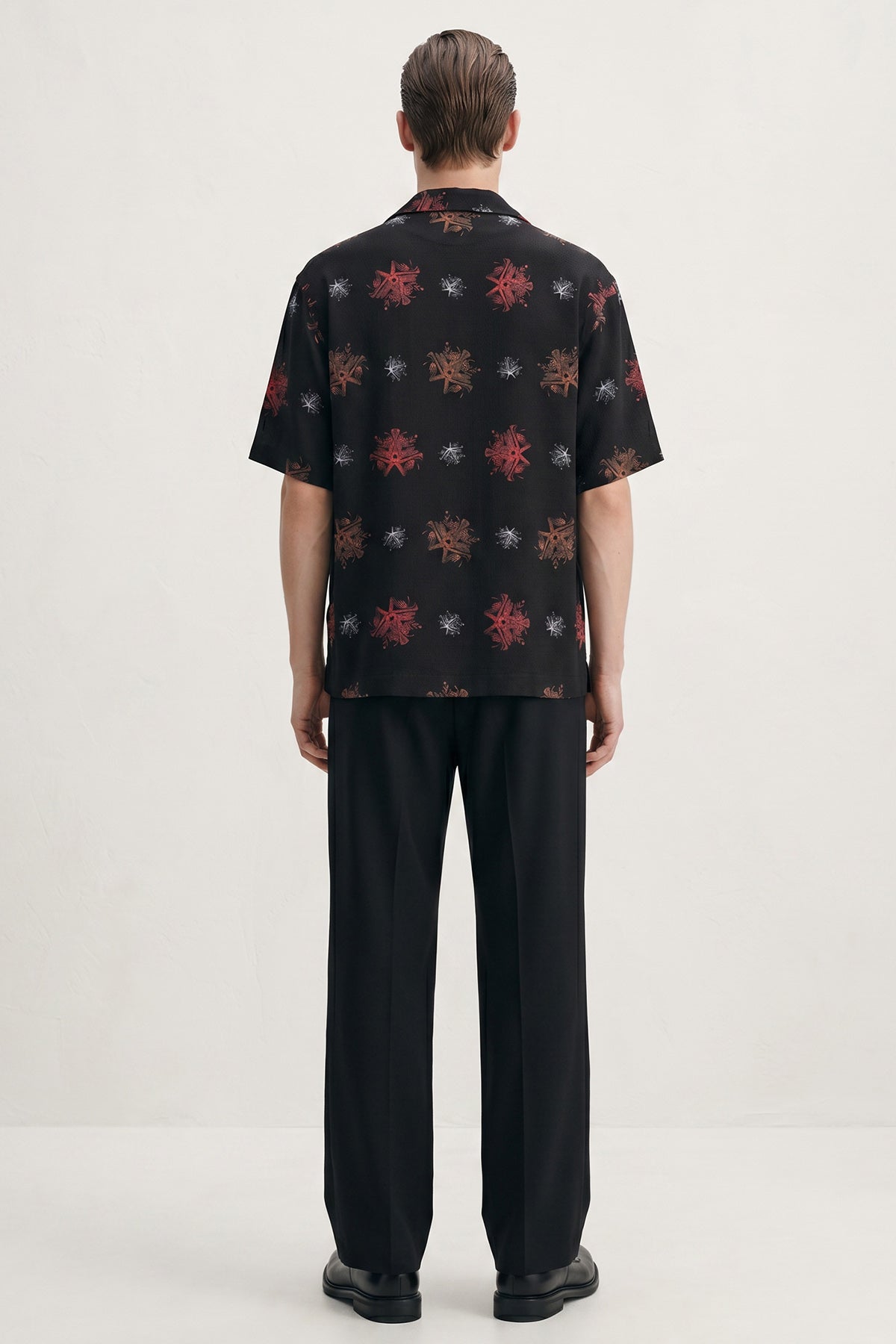 Black Viscose Detailed Shirt