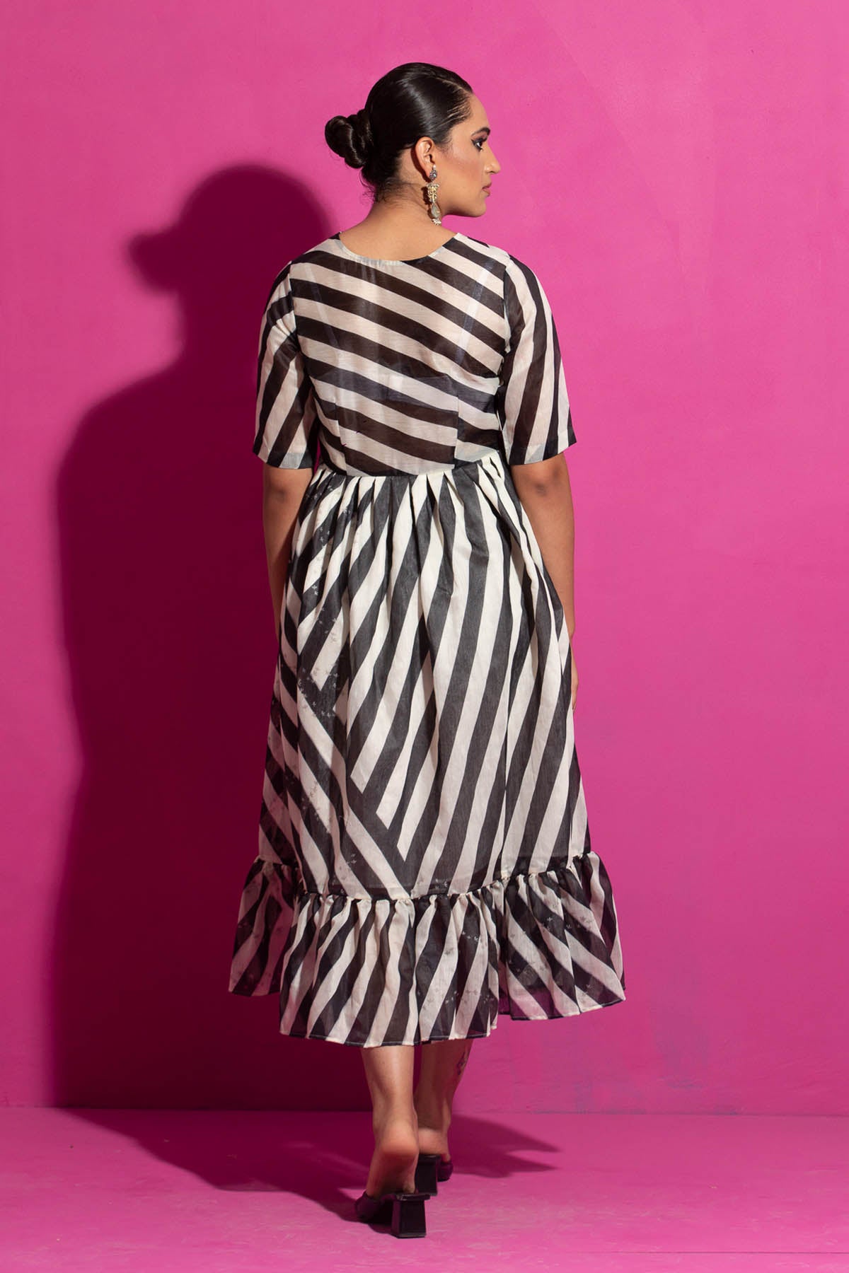Black & White Striped Dress