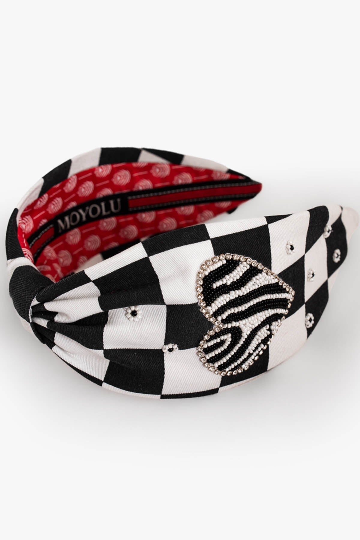 Moyolu Black & White Cotton Headband for accessories online at ScrollnShops