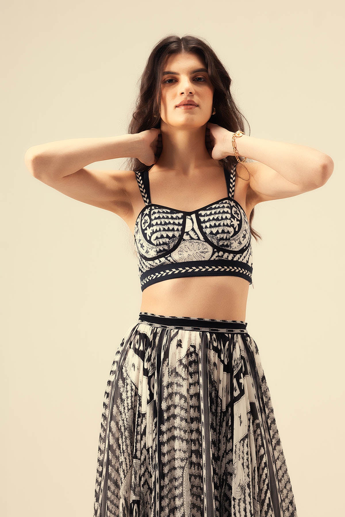Black & White Printed Co-ord Set