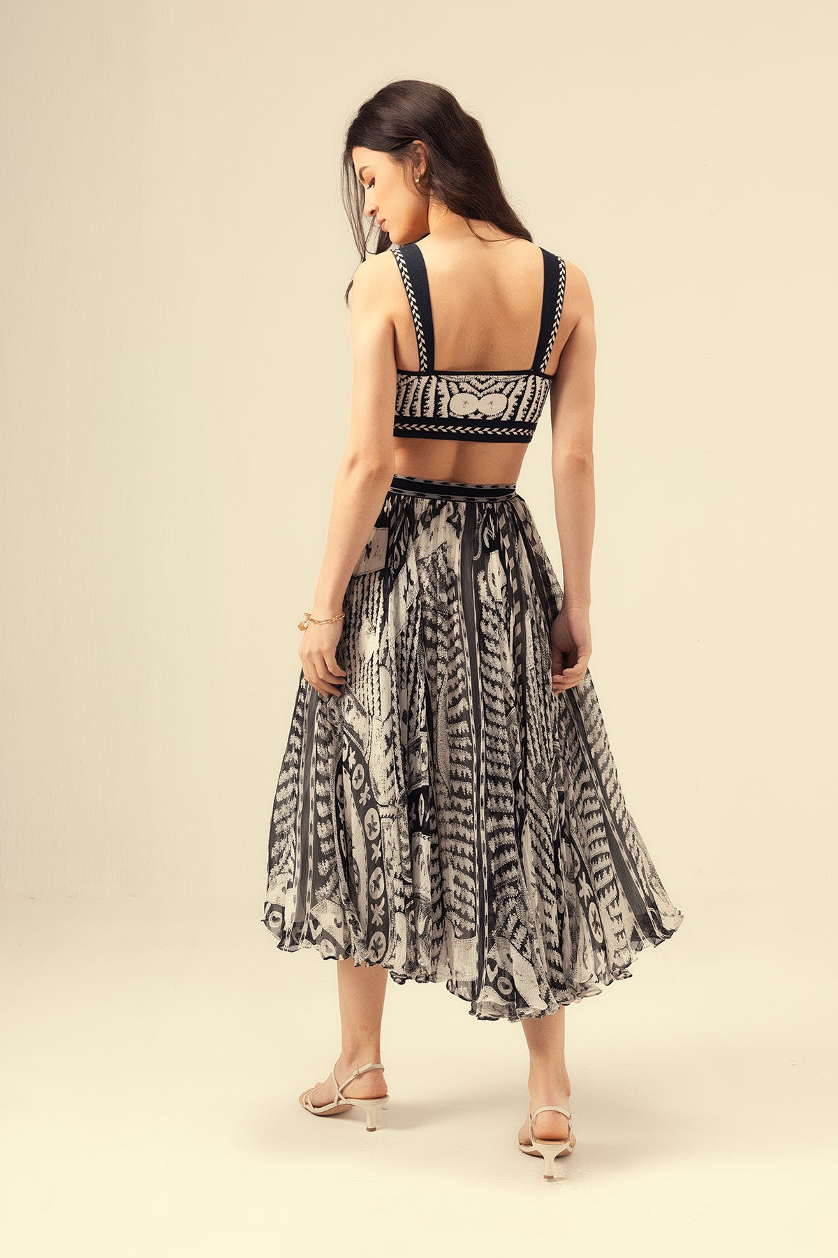 Black & White Printed Co-ord Set