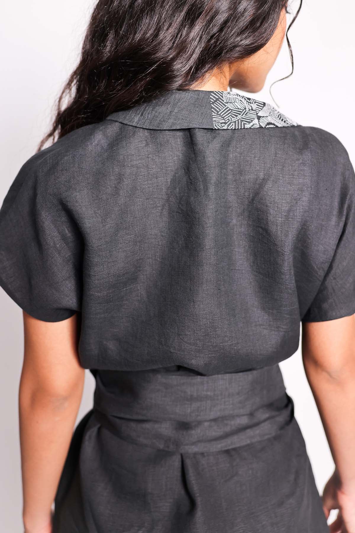 Black Wrap Blazer & Trousers