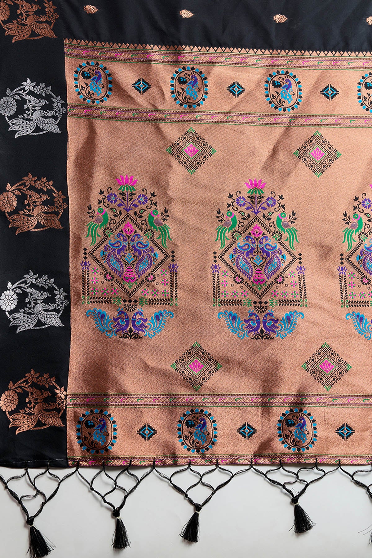 Black Zari Banarasi Silk Saree