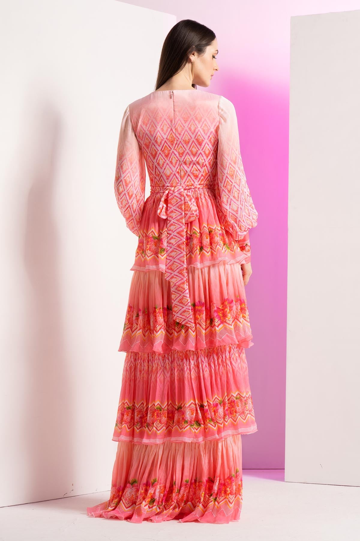 Blooming Floral Tiered Dress