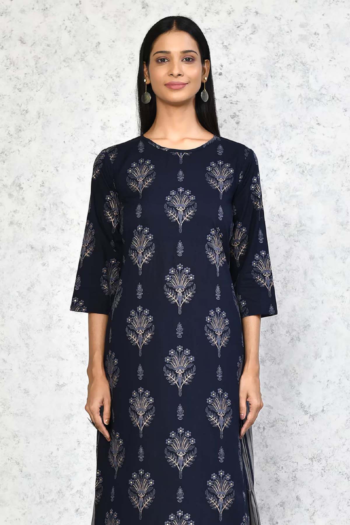 Cotton Print Kurta & Sharara