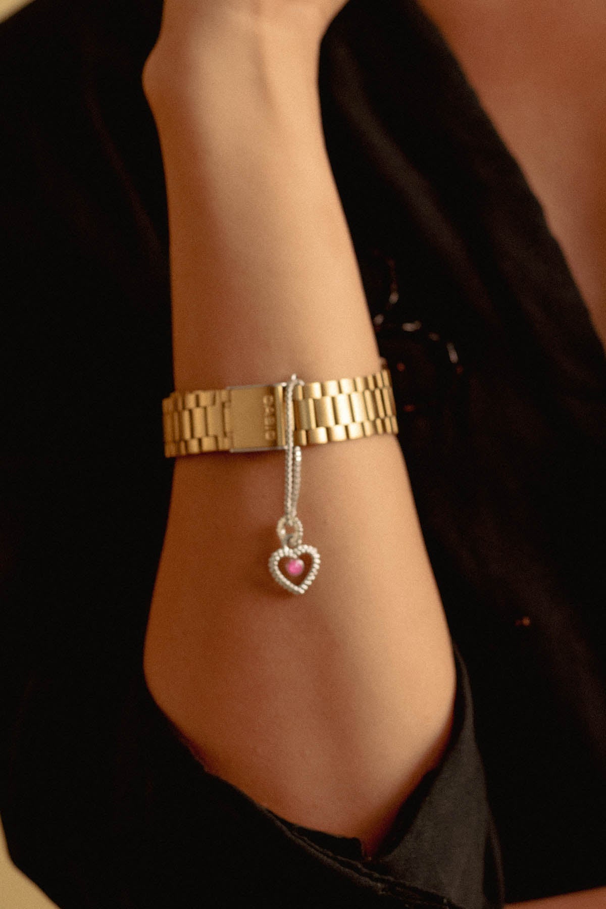 Buy Blooming Heart Watch Charm For Women Online at ScrollnShops