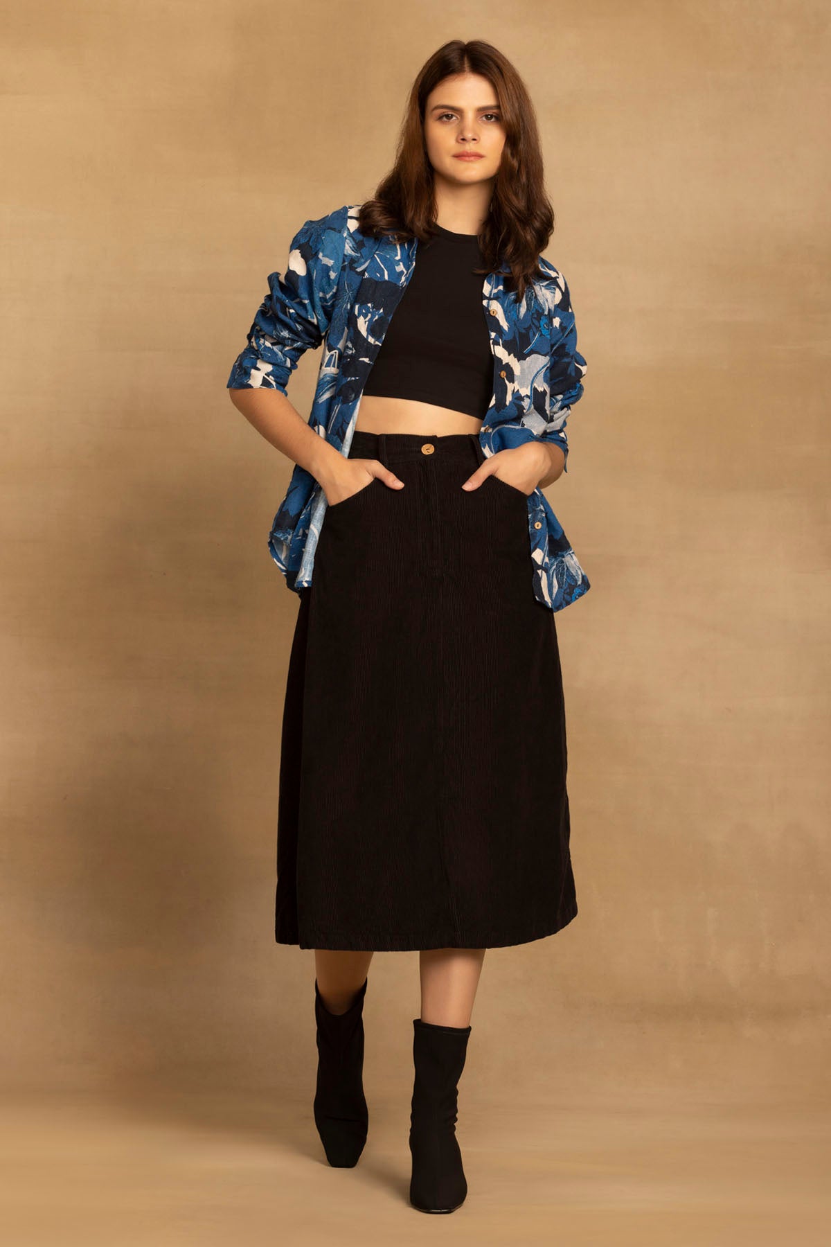 Blossom Print Cotton Shirt