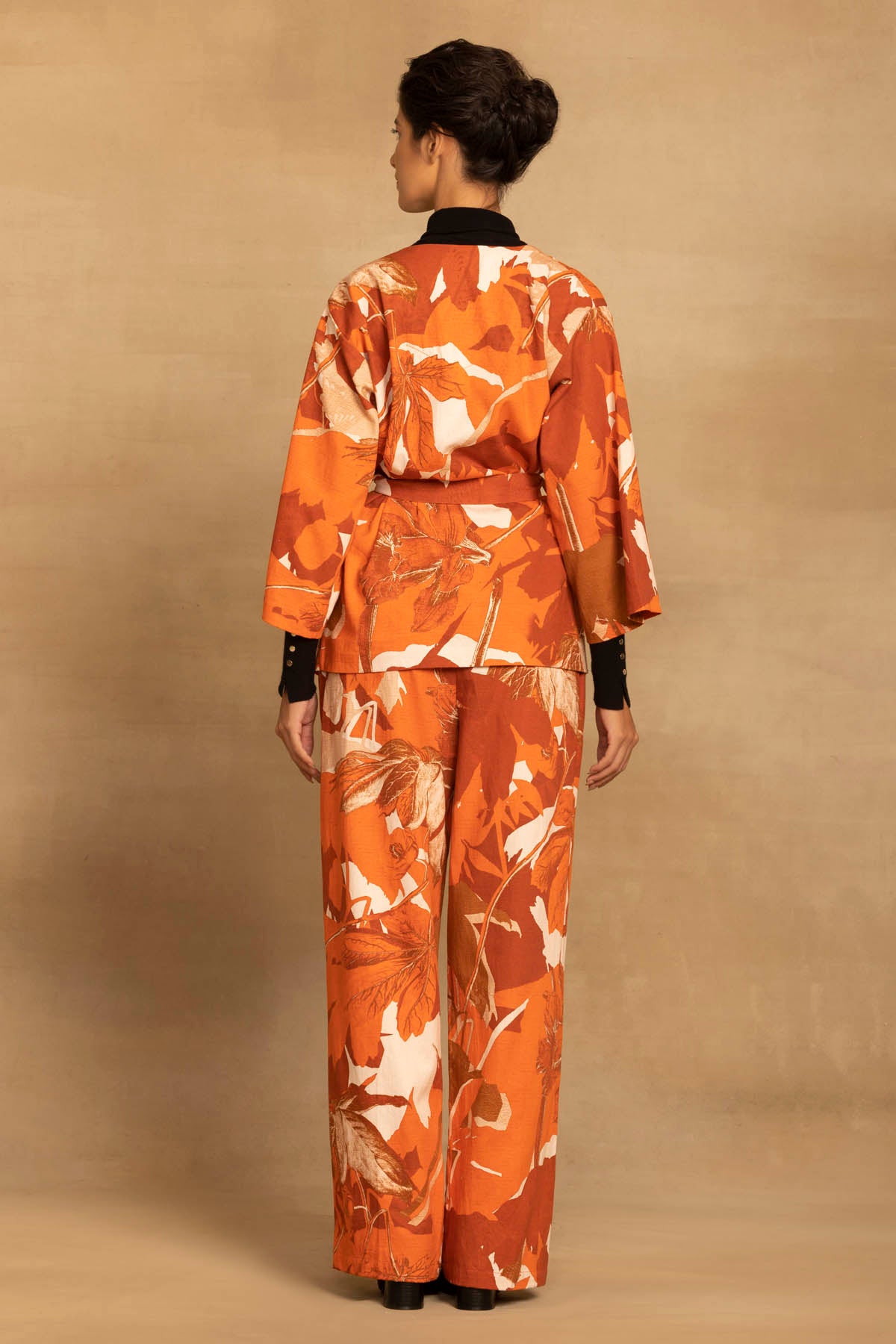 Blossom Print Kimono Set