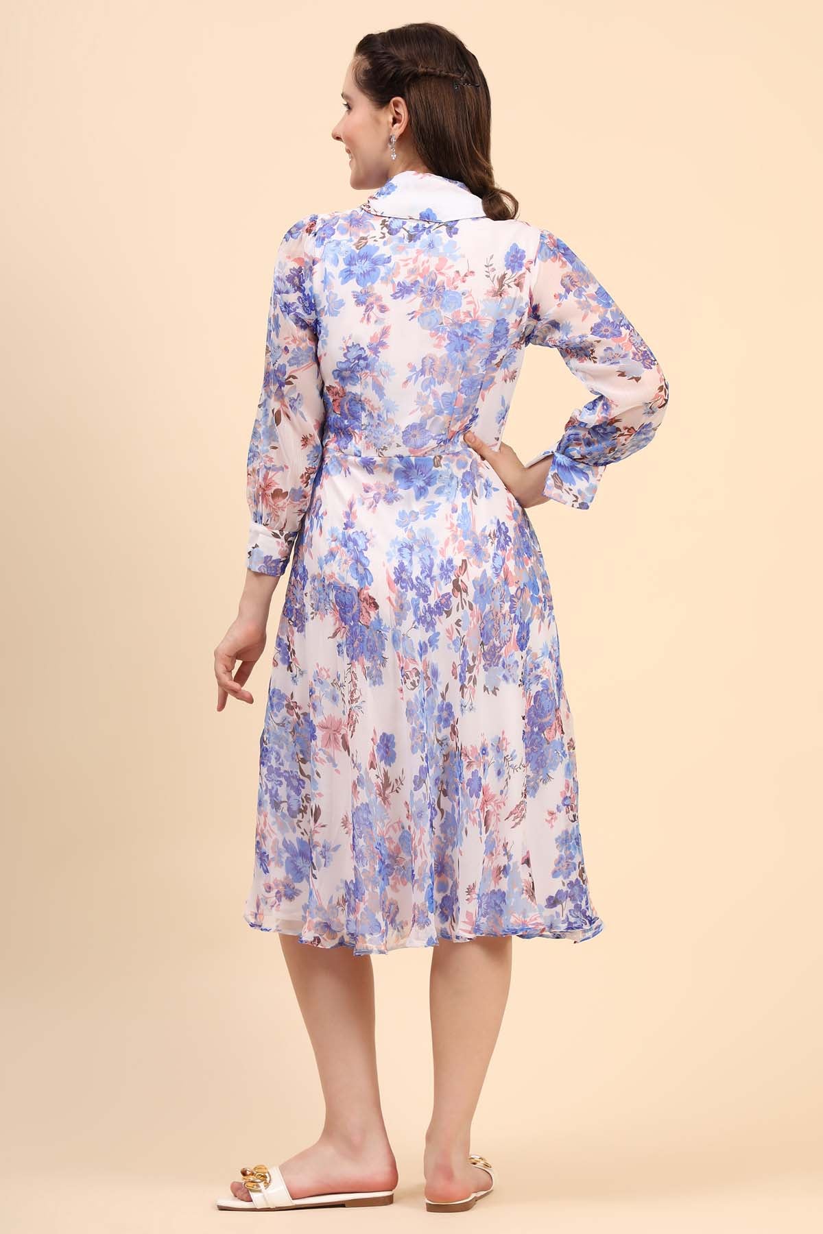 Blossoming Chiffon Dress