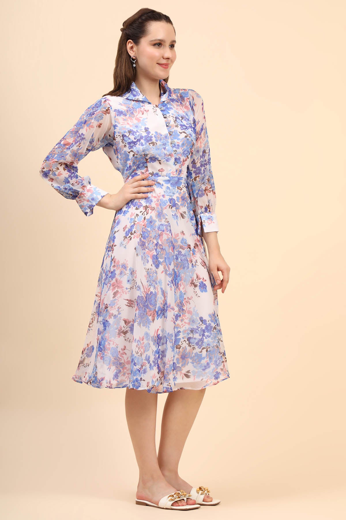 Blossoming Chiffon Dress